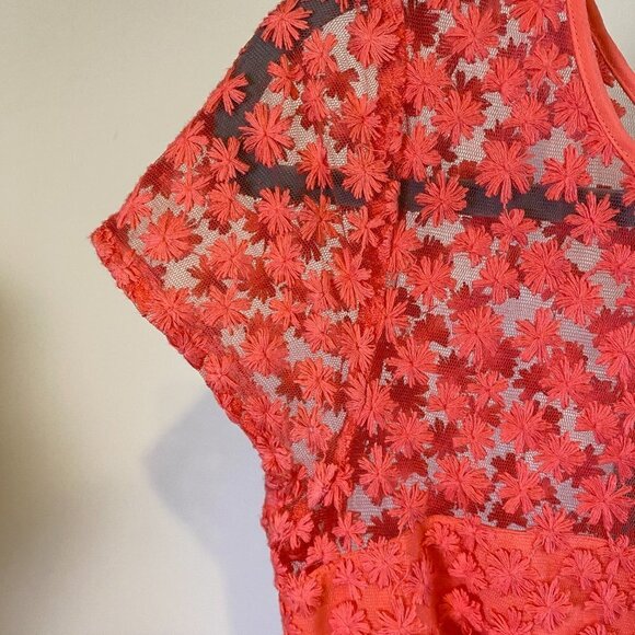 Anthropologie Artelier Nicole Miller Floral Lace Dress - Picture 7 of 14